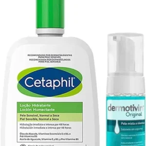 Cetaphil e Dermotivin Kit - Hidratante Corporal para Peles Normais ou Secas